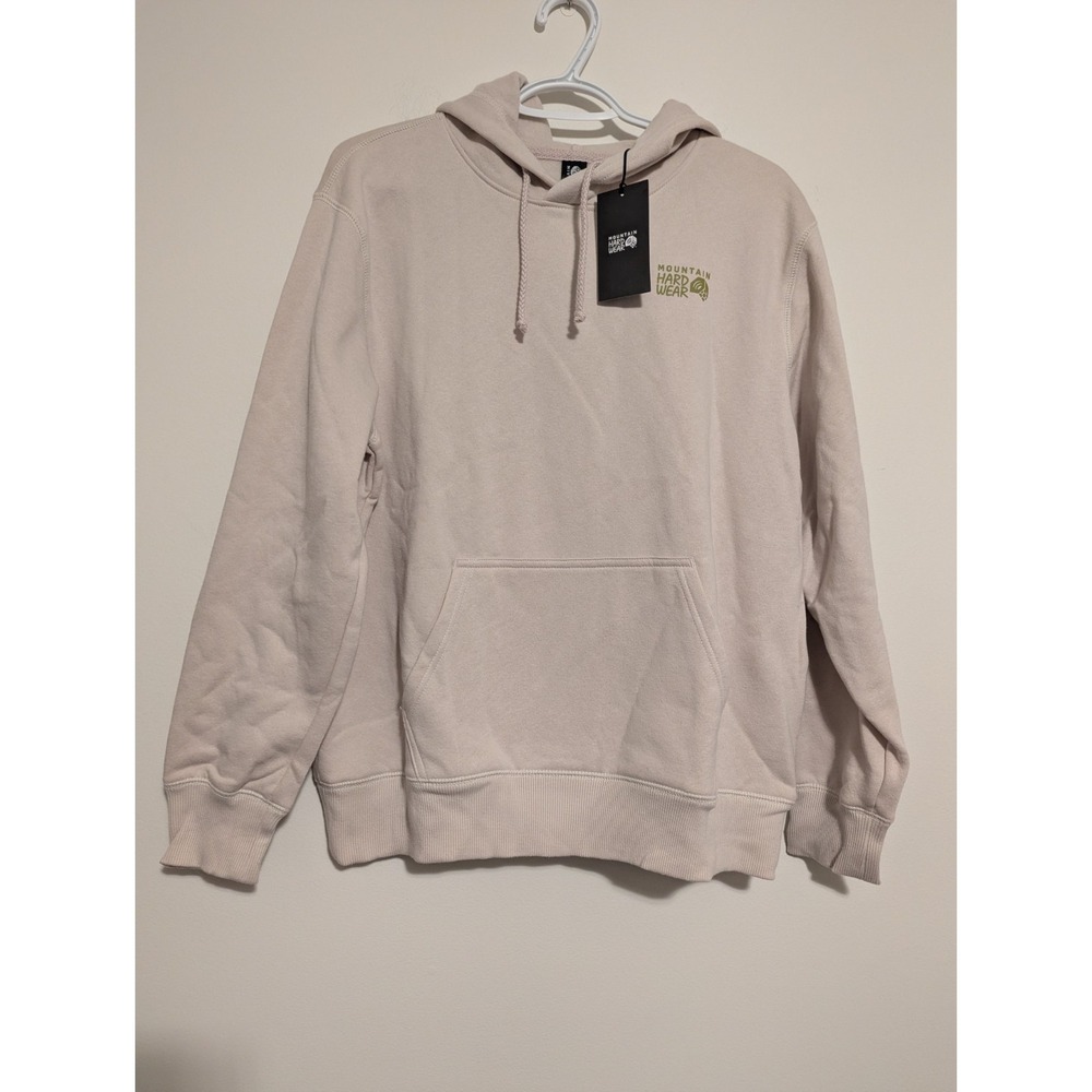 NWT! MOUNTAIN HARD WEAR Cream / Beige Fleece Hoodie‎ Sweater Women's Size Large